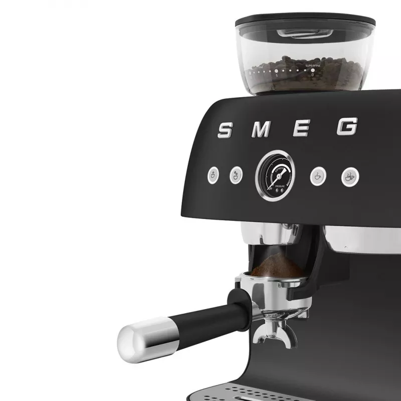 Smeg EGF03BLMEU Espresso kavos aparatas su malūnėliu, 1650 W, juodas