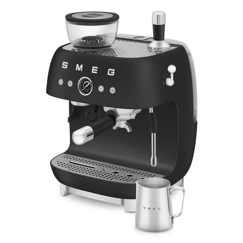Smeg EGF03BLMEU Espresso kavos aparatas su malūnėliu, 1650 W, juodas