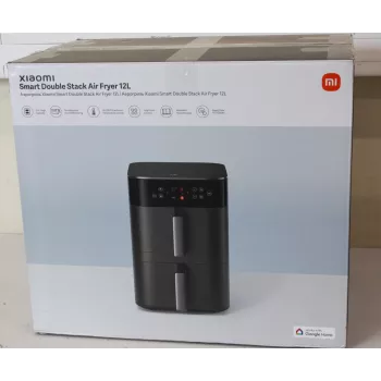 Xiaomi Dual Zone Air Fryer 12L EU - Smart Double Stack Air Fryer 12L, 2800 W, juoda (Išpakuota, subraižyta prekė)