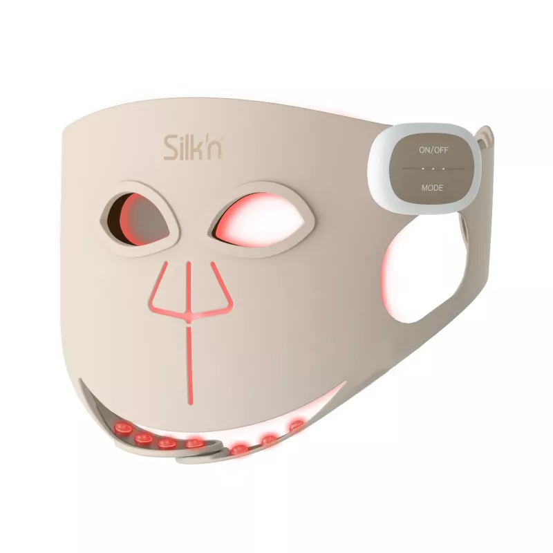 Silk'n LED Face Mask Pro FLMP1PE1001 – Anti-Aging ir spuogų LED šviesos terapijos kaukė