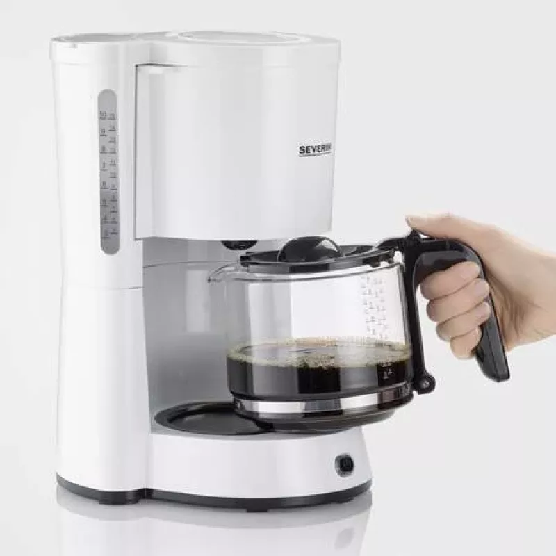 SEVERIN KA 4816 Kavos Virimo Aparatas su Filtru 10 Puodelių 1.25L 1000W Baltas