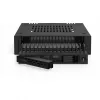 ICY DOCK ExpressCage MB741V4P-B 4-Bay 2.5 inch U.2/U.3 NVMe SSD Mobile Rack, skirtas dvigubam 5.25 inch lizdui, PCIe 4.0, OCuLink, karštas keitimas, juoda