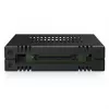ICY DOCK ExpressCage MB741V4P-B 4-Bay 2.5 inch U.2/U.3 NVMe SSD Mobile Rack, skirtas dvigubam 5.25 inch lizdui, PCIe 4.0, OCuLink, karštas keitimas, juoda