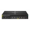 HPE Aruba Networking CX 6000 8 prievadų 10/100/1000 PoE+ 2 prievadų SFP 67W valdomas jungiklis