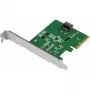 ICY DOCK EXLink MB408A5 MCIO 4i į PCIe 5.0 x4 adapterį su Redriver