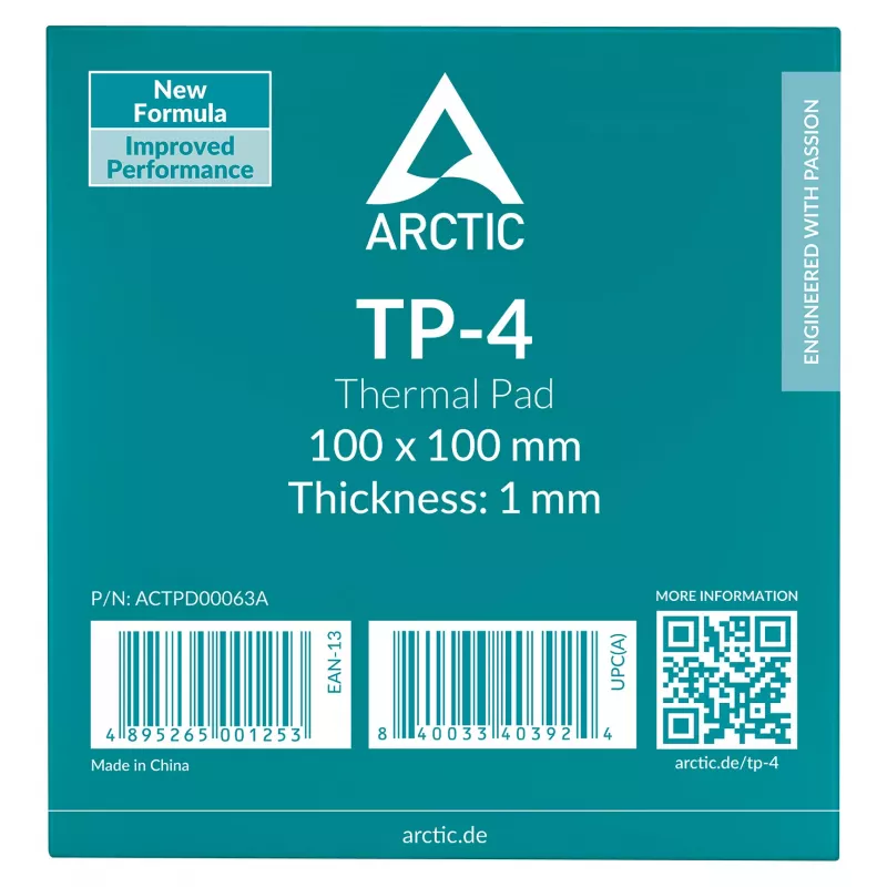 ARCTIC Thermal Pad TP-4 100x100mm 1mm Grey
