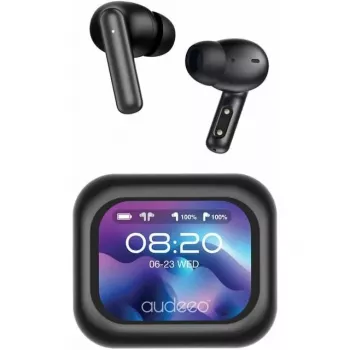 Audeeo Prism TWS ausinės su aktyviu triukšmo slopinimu, Bluetooth 5.3, IPX4, juodos