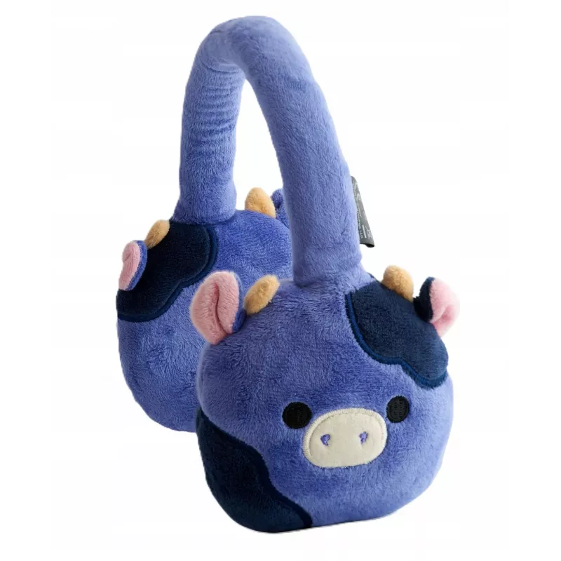 LAZERBUILT Squishmallows Bluetooth ausinės vaikams, ant ausų, Ingred the Cow, HMSQM-BT-INGRED