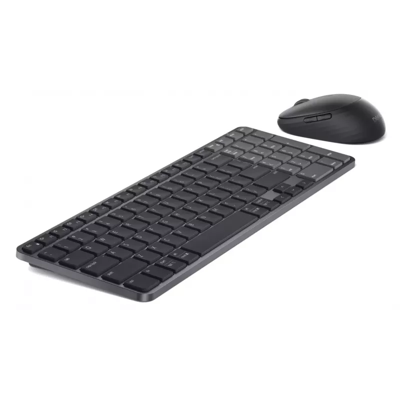 Dell Pro 7 Įkraunama kompaktiška klaviatūra ir pelė - KM746 - US International (QWERTY) - Titan Gray