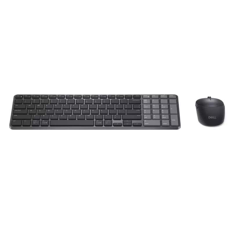 Dell Pro 7 Įkraunama kompaktiška klaviatūra ir pelė - KM746 - US International (QWERTY) - Titan Gray