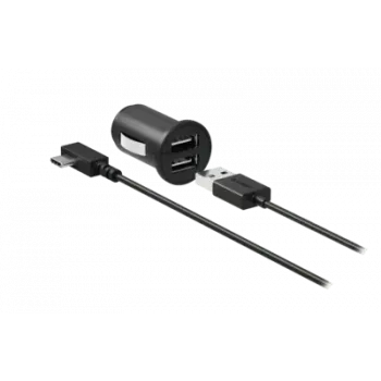 Garmin automobilio prijungimo laidas, nuo cigarečių degiklio iki 2x USB-A+C, 4 m