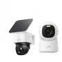 eufy SoloCam S340 + Indoor Cam E30 stebėjimo kamerų rinkinys 3K/4K saulės PTZ