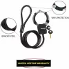 Master Lock Street Cuff rakto spyna su trosu - Juoda - 1000 mm - 8 mm