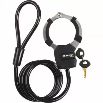 Master Lock Street Cuff rakto spyna su trosu - Juoda - 1000 mm - 8 mm