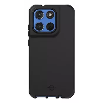 Mobilis Spectrum R Dėklas, skirtas Motorola Moto G67, vientisai juodas matinis, minkštas