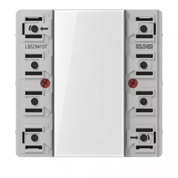 JUNG LS 52941 ST KNX Universal Push-button Sensor Module, 4-gang, Flush-mounted, LS Series