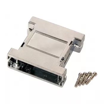 EFB-Elektronik EB2525M 25-pin D-Sub metalizuotas tuščias korpusas, sidabrinis/pilkas