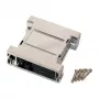 EFB-Elektronik EB2525M 25-pin D-Sub metalizuotas tuščias korpusas, sidabrinis/pilkas
