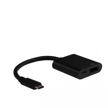 EFB USB-C į DisplayPort adapteris su USB-C PD prievadu 4K60Hz juodas
