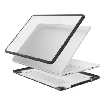 4smarts Shell Case, skirta Apple MacBook Neo, juodas rėmelis