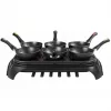 GUSSKÖNIG Pre-Seasoned Mini Cast Iron Frying Pan Set 6x 13.7 cm