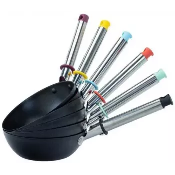 GUSSKÖNIG Pre-Seasoned Mini Cast Iron Frying Pan Set 6x 13.7 cm