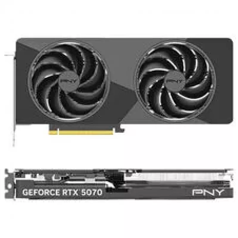 PNY GeForce RTX 5070 Slim OC 12GB GDDR7 Dual Fan Graphics Card