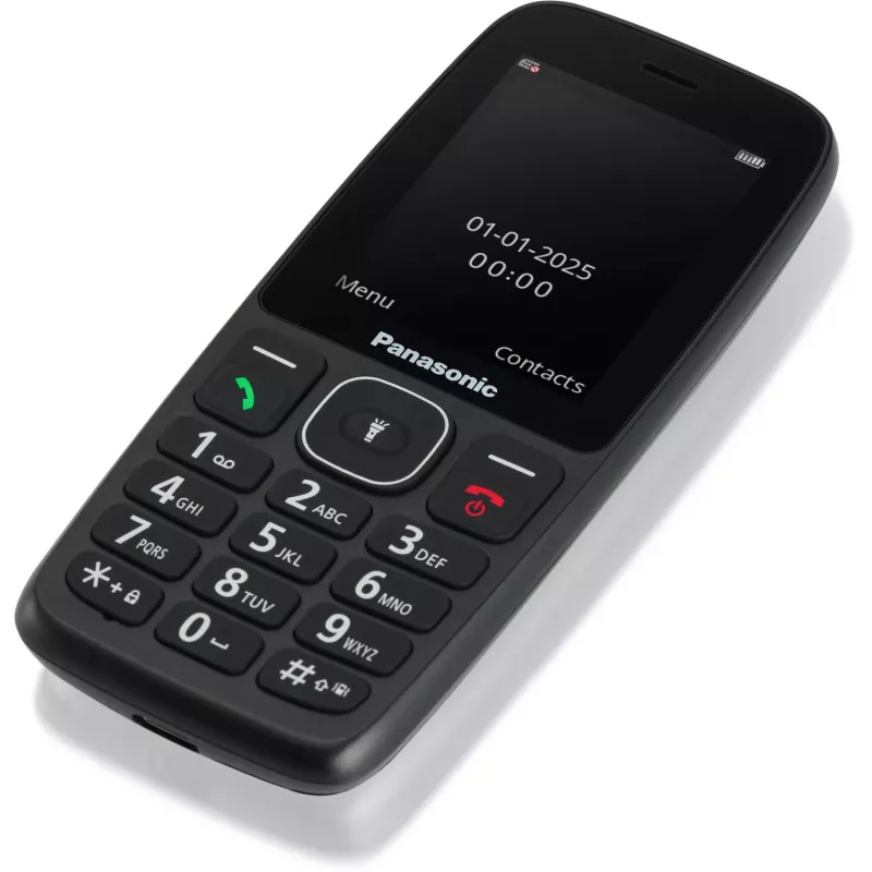 Panasonic KX-TF400EXB 4G Clamshell Mobile Phone Black