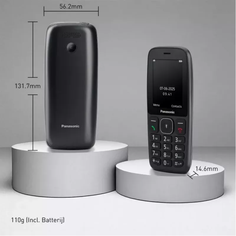 Panasonic KX-TF400EXB 4G Clamshell Mobile Phone Black