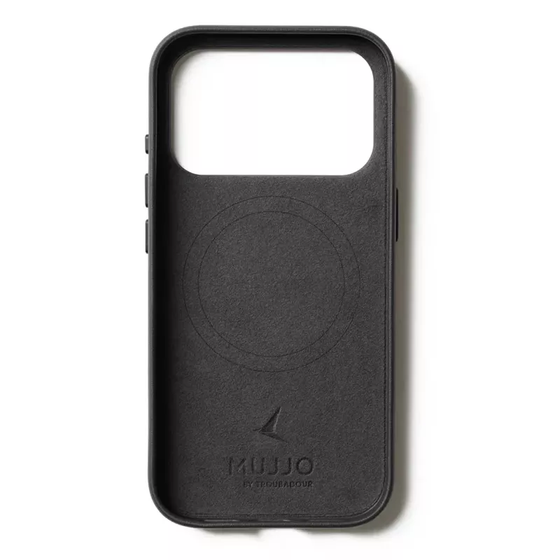 Mujjo odinis dėklas, skirtas iPhone 17 Pro su MagSafe (juodas)