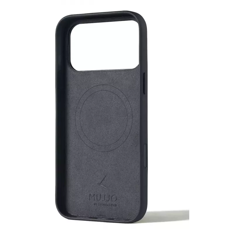 Mujjo odinis dėklas, skirtas iPhone 17 Pro Max su MagSafe (Bazaltas)