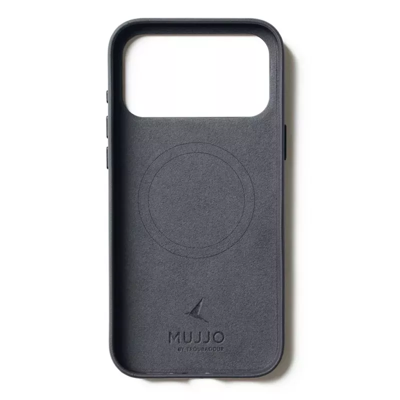Mujjo odinis dėklas, skirtas iPhone 17 Pro Max su MagSafe (Bazaltas)