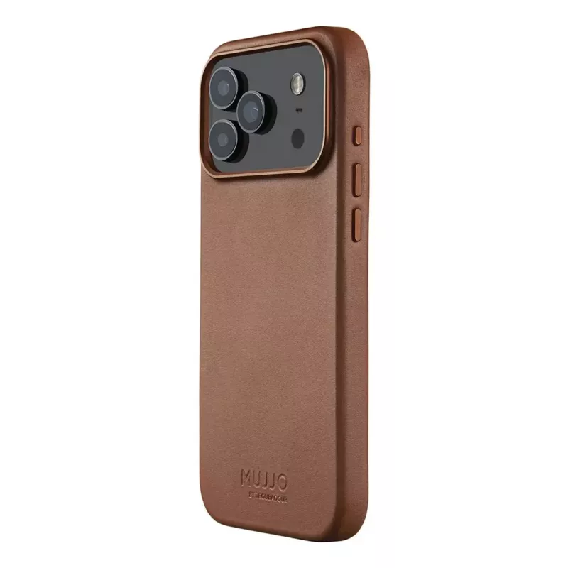 Mujjo odinis dėklas, skirtas iPhone 17 Pro Max su MagSafe (Tan)