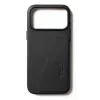Mujjo Wallet Leather Case, skirta iPhone 17 Pro Max su MagSafe (juoda)
