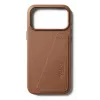 Mujjo Wallet Leather Case, skirta iPhone 17 Pro Max, suderinama su MagSafe, Tan