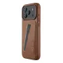 Mujjo Wallet Leather Case, skirta iPhone 17 Pro Max, suderinama su MagSafe, Tan