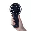 N'OVEEN F120 nešiojamas rankinis ir stalinis ventiliatorius su įkraunama baterija, USB, 1200 mAh, 3 greičio režimai, baltas
