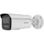 Hikvision DS-2CD2T63G2-LIS2U/S(L)(RB) 6MP AcuSense fiksuota kulkos formos tinklo kamera su 2,8 mm objektyvu, EXIR 2.0, įmontuotu mikrofonu, IP67