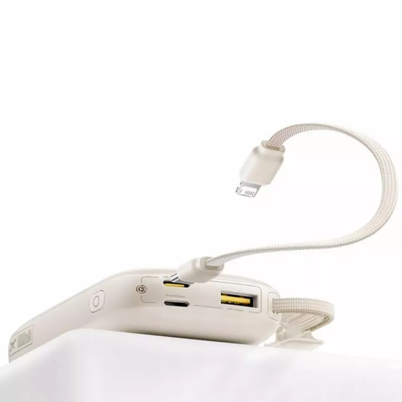 Baseus EnerFill FC21 Qpow 3 Ultra 10000 mAh 22.5W Power Bank Smėlio spalvos