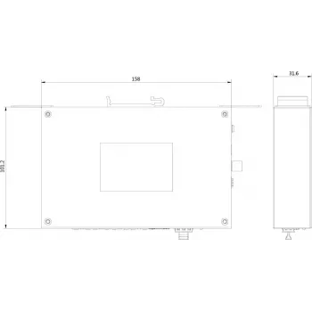 Hikvision Pro Series DS-3T0506HP-E/HS nevaldomas PoE jungiklis, 6 prievadų, 4 PoE, 60 W biudžetas