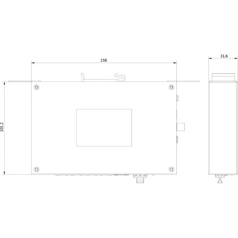 Hikvision Pro Series DS-3T0506HP-E/HS nevaldomas PoE jungiklis, 6 prievadų, 4 PoE, 60 W biudžetas