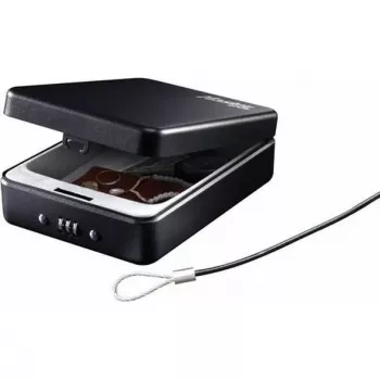 Master Lock Portable Personal Safe P005CEURBLKHRO - Juoda, Plienas, 203 mm, 3 skaitmenų kombinacija