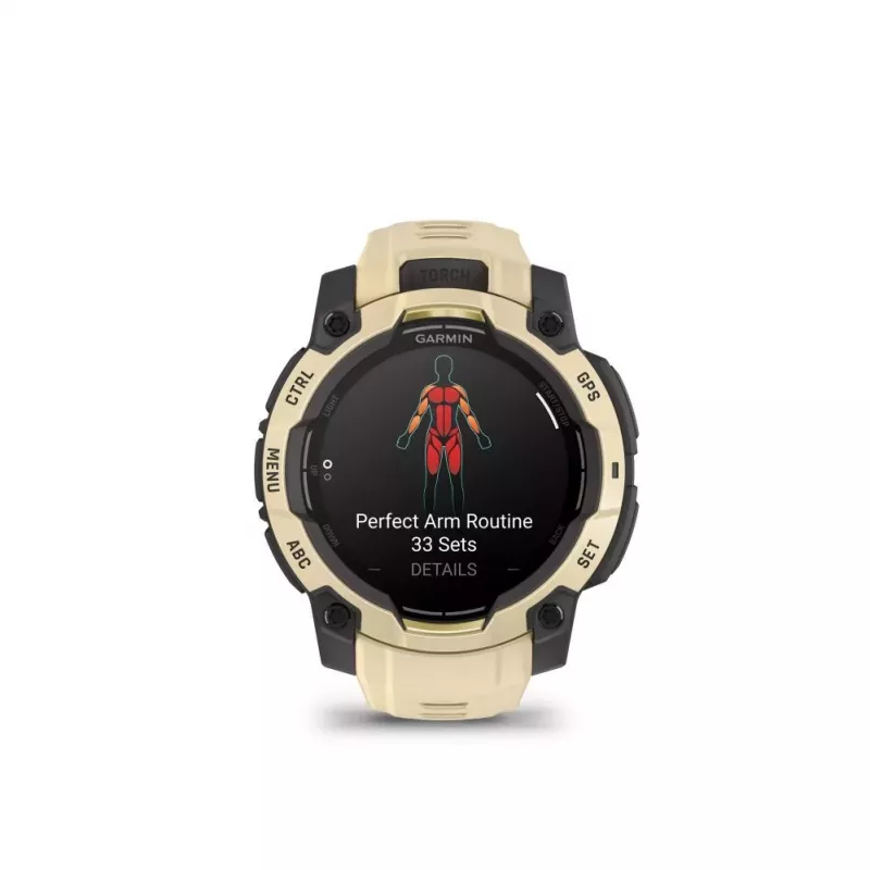 Garmin Instinct 3 AMOLED GPS Smartwatch 45mm Silicone Citrine/Gray 010-02936-02