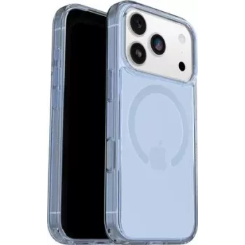 OtterBox Symmetry Series Clear MagSafe Camera Control Case, skirta iPhone 17 Pro, mėlyna