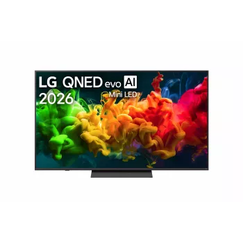 LG 65QNED8EB3B 65 colių QNED MiniLED 4K išmanusis televizorius su α7 Gen6 AI procesoriumi, webOS 23, HDR10 Pro, 120Hz, FreeSync Premium