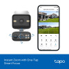 TP-LINK Tapo TC93D KIT V1 saulės energija varomas apsaugos kamerų rinkinys - 2K QHD pan/tilt Wi-Fi kamera su saulės baterija