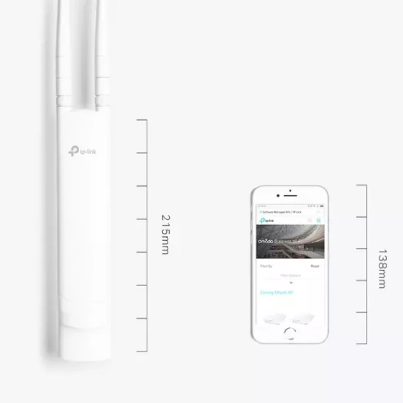 TP-Link EAP110-Outdoor lauko prieigos taškas 300Mbps 2.4GHz Passive PoE IP65