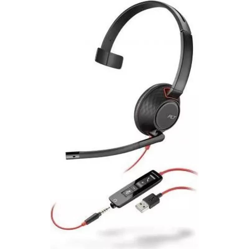 Poly Blackwire 5210 C5210 USB-A Monofoninė ausinė - Didmeninė pakuotė