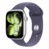 Apple Watch Series 11 GPS 46mm sidabrinis aliuminio korpusas su Purple Fog Sport apyranke M/L