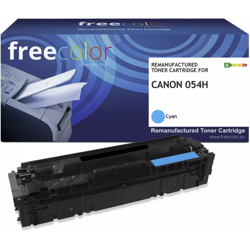 Freecolor Perdirbtas Tonerio Kasetė Canon 054H Cyan Didelės Išeigos 2 300 Puslapių (K18638F7)